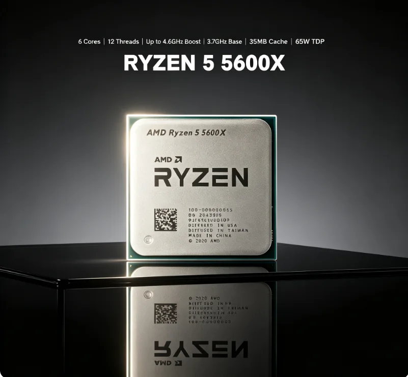 AMD Ryzen 5 5600X CPU 7NM New  - огляд і ціна Amd Cpu Ryzen 5