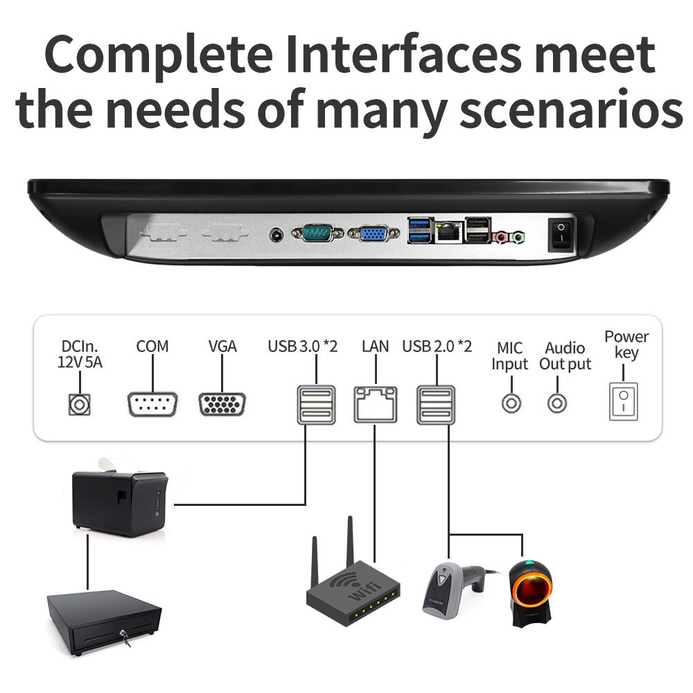 Desktop POS Computer Cash Regi - огляд і ціна Cash Drawer Pos