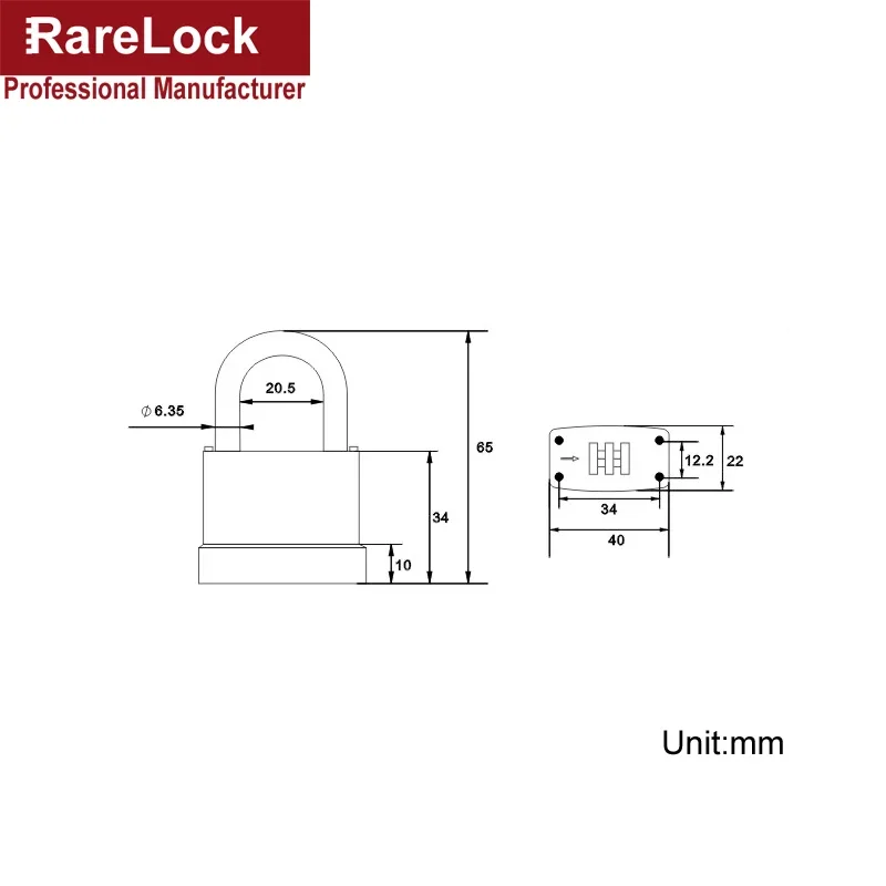 Combination Padlock 3 Digit Pa - огляд і ціна Cash Drawer Pos